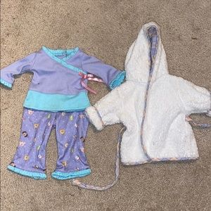 Bitty Baby Robe and PJ set